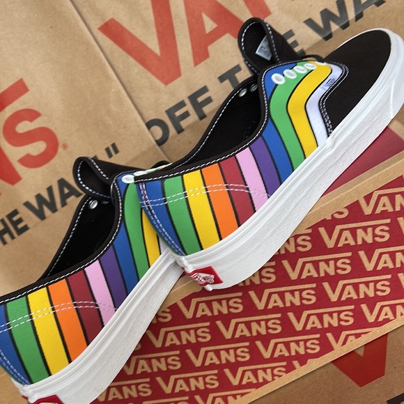 Vans Authentic Fefract Black/True White/Multi Men’s - Picture 15 of 16